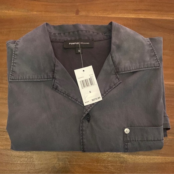 Purple Brand Faded Cotton Poplin Shirt - Picture 5 of 7